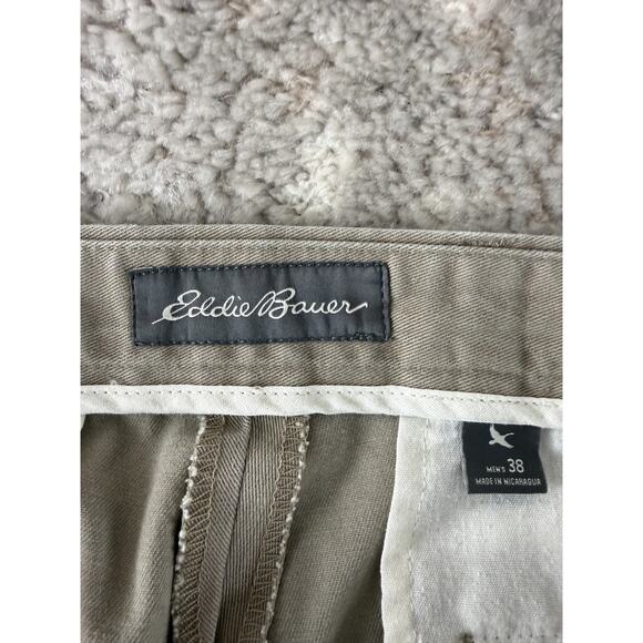 Eddie Bauer Size 38 Classic Fit Flat Front Straight Leg Casual Pants Gray - Picture 9 of 12